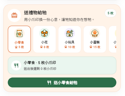 送礼物给它